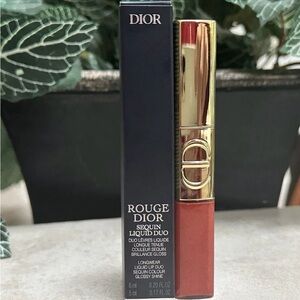 Dior Rouge Sequin Liquid Duo Lipstick 2025 Limited Edition 747 Flame New in Box🌸